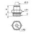 Piquage droit mâle BSP cylindrique et métrique 3101 série LF3000