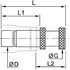 Bouchon encliquetable laiton nick. 3626 série LF3600 compatible alimentaire