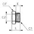 Réduction mâle-femelle BSP cylindrique et métrique 0178 série LF3000