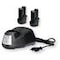 BATTERY KIT 12V 2X2AH,CHARGER