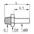 Adaptateur mâle d'orientation laiton BSP conique série 0120