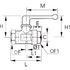 Robinet droit 3/2 voies à purge - universelle femelle BSP cylindrique - 0469