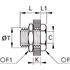 Traversée de cloison égale femelle BSP cylindrique et métrique laiton série 0117