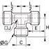 Té égal femelle BSP cylindrique laiton série 0145