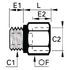 Grossisseur mâle-femelle BSP cylindrique laiton série 0169