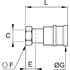 Coupleur femelle laiton nickelé DN 12 BSP cylindrique série 0172 12