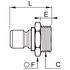 Embout mâle laiton nickelé DN 12 BSP cylindrique série 2294 12