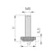 Vérin M6 hexagonal 17x5,5