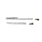 Runners for drawers Silver L with soft closing and hooks, 500 mm depth