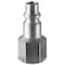 Embout femelle acier traité profil ISO B passage de 8 mm 1/4