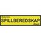 Upplysningsskylt Spillberedskap