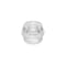 Lot de 6 butées de porte cylindrique plate adhésives, Plastique, Transp