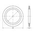 Steel/rubber sealing rings_technical drawing
