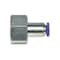 Raccord polymère droit fileté F BSPT 1/8 x D6