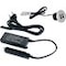 Connecteur rond, à encastrer , 2 ports USB, 37 mm, Noir