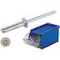 Blind rivets, flat head, aluminium/steel in BERA® box