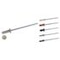 Blind rivets, flat head, aluminium/steel, colored