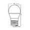 LED žárovka mini E27 5W