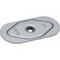 Flat roofing fastening stress plate, steel, zinc plated 