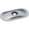 Flat roofing fastening stress plate, konvex, steel, zinc plated 