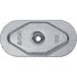 Flat roofing fastening stress plate, steel, zinc plated 