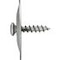 Screw for flat roofing+stress plate-combo, for wood, w/o insulation