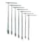 Set chiavi a T con bussola snodata, 7pz