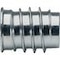 Screwed insert, internal hex drive, with collar, steel zinc plated 