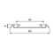 Binario inferiore Placard 74 a Canale
