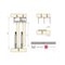 Ferrures pour porte avec Slowmove (Fermeture amortie) Placard 90