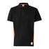 Polo profesional, color negro/naranja, talla S