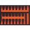 FOAM-INLETT TX-SET 1/2 17PC.