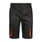 Pantalón corto, color negro/naranja, talla S