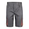 Pantalón corto, color gris/naranja, talla M
