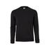 Sudadera cuello redondo, color negro, talla S