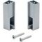 Jeu de supports de barre d'armoire Luxe, Zamak, Peint en moka