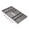 Tiroir organisateur Quartz, 740mm (M90), Cuir écologique et bois, Titane