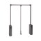 Penderie rabattable pour armoire Sway, 830 - 1150mm, titane