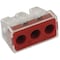 Conector rápido vermelho 3x6mm²
