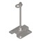 TSA1 Paletto base piana 150mm