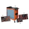 Aktionspaket Werkstattwagen Evolution 7 Schubladen orange mit Zubehör