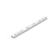Profils crémailliére simple Jagmet, pas de 50 mm, 2,5 m, Peint en blanc,