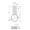 Support central ø28 pour tringle de penderie