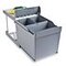 Poubelle 3 compartiments à extraction automatique 16l et 2 x 7,5l