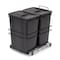 Pattumiera per differenziata Recycle da cucina, 2 x 35 L, fissaggio sul f