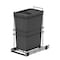 Emuca Poubelle de recyclage 35L, fixation basse, extraction manuelle