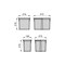 Poubelles Recycle haut. 216 mm