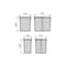 Poubelles Recycle haut. 266 mm