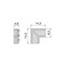 Connecteur en L pour assembler le luminaire LED Pyxis