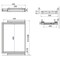 Cornice in quarzo con guide a estrazione totale con chiusura ammortizzata per in